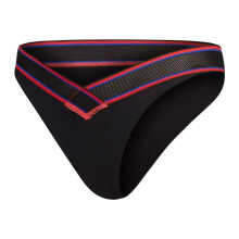 (8 UK, Grey) Speedo Womens/Ladies Striped V-Cut Bikini Bottoms
