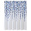 Shower Curtain Soft Splash-proof Polyester Floral Printing Bathroom Drape for Daily Use 1