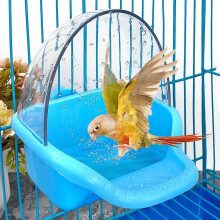 8*11*13,5 cm - Vogelbadje, hangend vogelbadje, speelgoed voor papegaaienkooien, waterdouche, voederbak,
