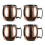 4x Copper Mugs, Set Of 4) Solid Copper Mugs, Handcrafted - 60ml 1