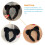 Black Plush Cat Ear Headband Soft Comfortable 2
