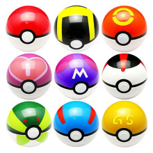 9 pezzi 7 cm Bambino Bambina Leggero Accessorio Cosplay Resistente Per Bambini Pokeball