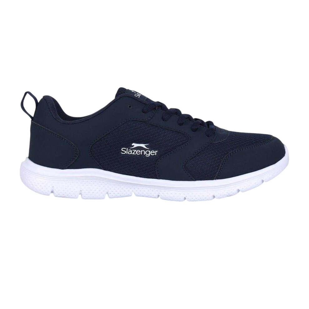 Slazenger (12 Uk, Navy/White) Mens Force Mesh Trainers