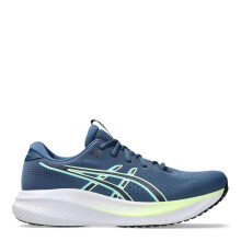 (10.5 UK, Sharkskin/Yellow) Asics Mens Cushioned Trainers