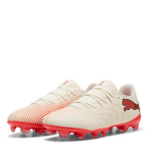 (11 UK, Almond/Red) Puma Mens Future Firm Ground Football Boots