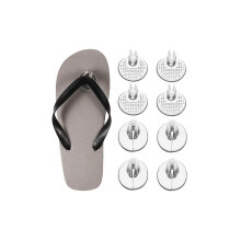 6 par genomskinliga halkfria framfotsskydd gelkuddar tåskydd silikonflip-flops greppkuddar