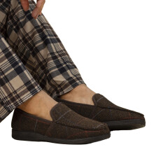(11 UK, Brown) Lazy Dogz Mens Eisenhower Slippers