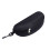 Black Zippered Glasses Case Portable Travel Size 1