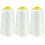 Sewing Thread Kit Polyester 3-Pc 2300 Yds Prewound Bobbins 1
