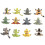 12-Piece Frog Figure Set - UK Educational Biology Learning Props 1