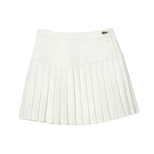 (2 UK, White) Lacoste Womens/Ladies Knitted Tennis Skirt