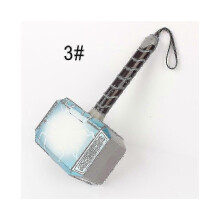 Masque de marteau de Thor lumineux à LED - Figurine articulée pour enfants activée par le son