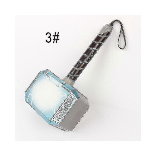 LED-glödande Thor-hammarmask - Ljudaktiverad actionfigur för barn
