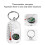 Compass Thermometer Keychain Pocket-Sized 2