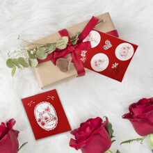 Paper Pop-Up Greeting Card Romantic Floral Design