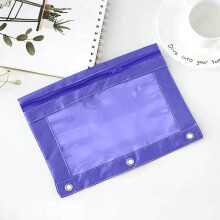 AuroraX Pencil Bag Purple Zipper 1 Pack