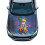 Galaxy Hippie Frog Car Hood Cover Waterproof Polyester 1