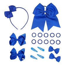 School Hair Accessories Set for Teen Girls: Bows, Clips,