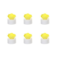 LED Flameless Candles Rose Tealights 6PCS