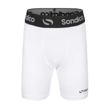 (9-10 Years, White) Sondico Childrens/Kids Snug Fit Compression Shorts