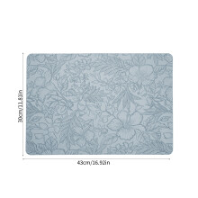 Washable Heat-Resistant Placemats Blue 4-Pack