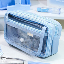 Pencil Pouch Large Capacity Transparent Multi-Layer