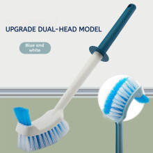 Toilet Brush Long Handle Rustproof Bathroom Cleaner Blue