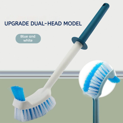 Toilet Brush Long Handle Rustproof Bathroom Cleaner Blue
