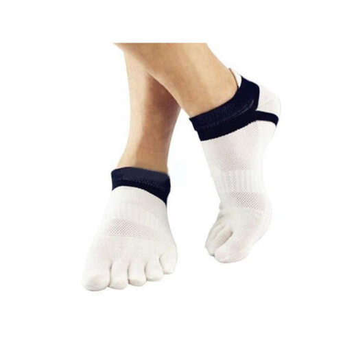 Dragonus Men's Five-Toe Cotton Socks 12 Pairs
