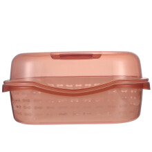 Storage Holder Pink Plastic 14.15x9.82x6.68 in