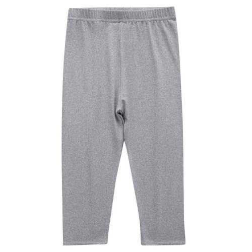 Girls Solid Candy Color Leggings Gray Size 9-10 Years