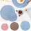 Nordic Style Round Cotton Placemat 4 Pack 1