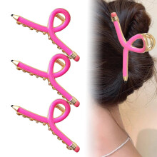 Pencil Hair Clips Nonslip 3 pcs for Thick or Thin Hair