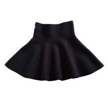 Toddler Girl Knitted A-Line Skirt Solid Above-Knee
