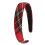 Classic Checkered Hairband Breathable Fabric 1 Pack 1