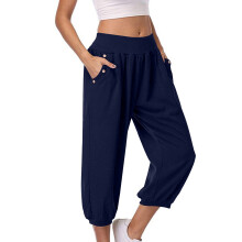 Women's High Waisted Capri Pants Summer Stretch Dressy