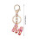 Resin Butterfly Pendant Keychain with Sequins 2