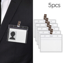 Craft Supplies PVC Card Case 5-Pack Waterproof Soft
