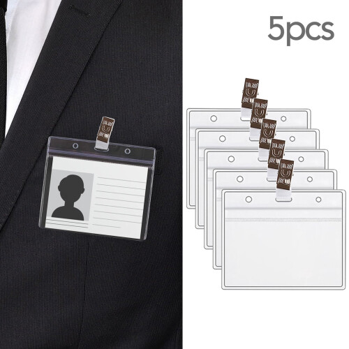 Craft Supplies PVC Card Case 5-Pack Waterproof Soft