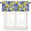 Blue Tile Lemon Window Valance 54x18 inch 1