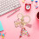 Resin Butterfly Pendant Keychain with Sequins 5