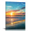 Orange Sunset Ocean Canvas Wall Art 12x16 in 1