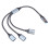 USB Male to Multiport Splitter Adapter 1xUSB3.0 + 2xUSB2.0 1