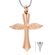 Cross Urn Necklace Ashes Keepsake Pendant
