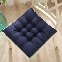 Square Floor Pillow for Adults Black Tufted Corduroy