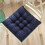 Square Floor Pillow for Adults Black Tufted Corduroy 1