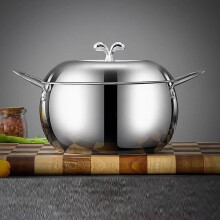304 Stainless Steel Soup Pot Thickened Bottom Double Handle