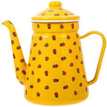 Vintage Tea Kettle with Handle for Camping and Boiling