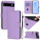 PU Leather Wallet Case for Google Pixel 6a Purple 1