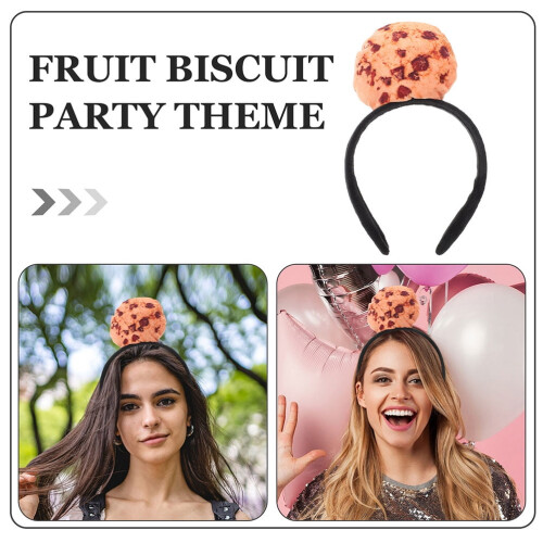 FRCOLOR Cookie Headband for Girls 2 pcs 2